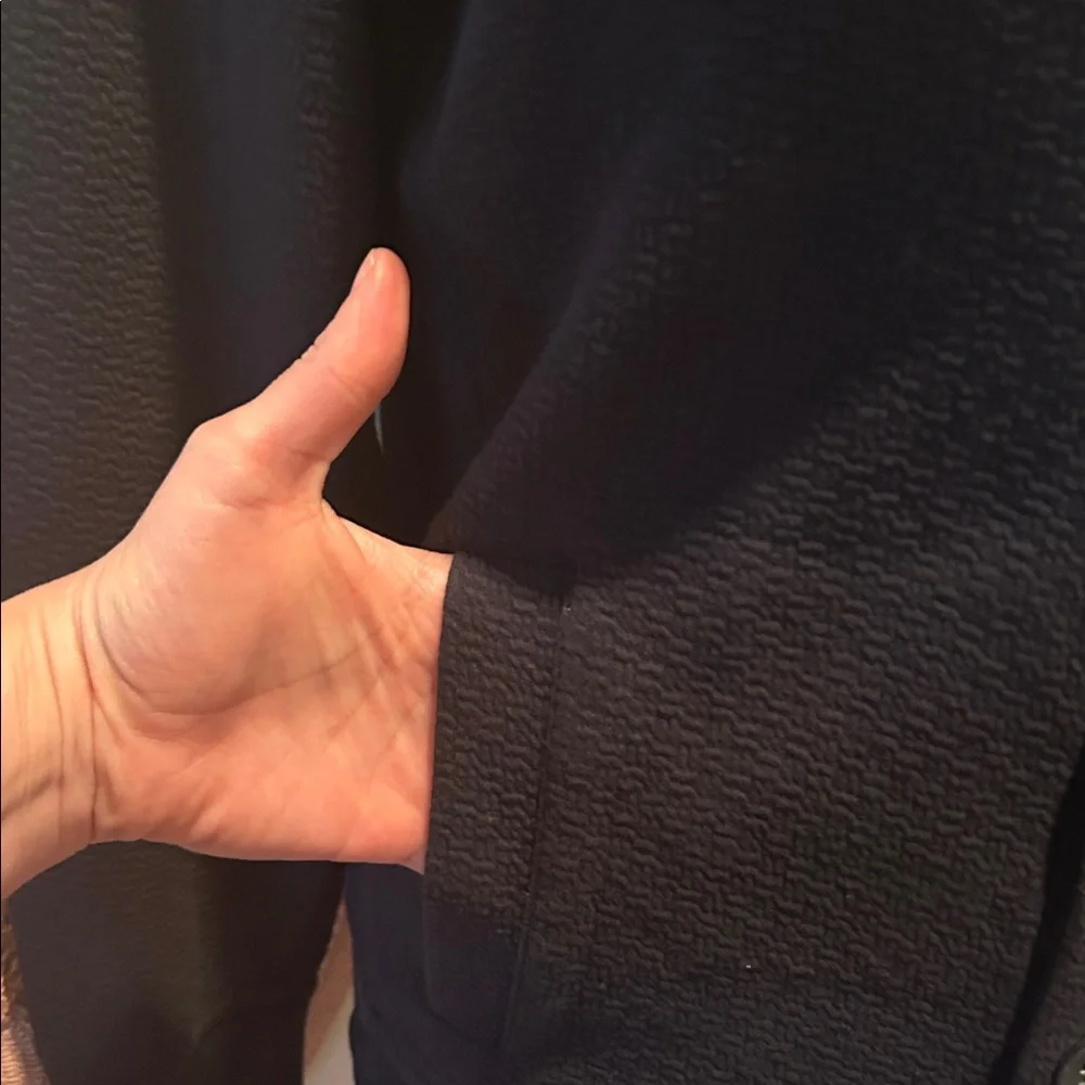 A|X Armani Exchange Navy Blue Shawl Collar Knit Cardigan Sweater Jacket XS - Picture 6 of 9